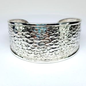 Bali Legacy Textured Cuff Bracelet in Sterling Silver NWT